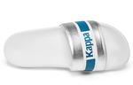 Шлепанцы унисекс серебристые/белые/синие Kappa - фото 3