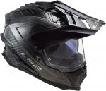 LS2 Helmets Explorer Carbon Adventure Helmet, Matte Carbon - фото 4
