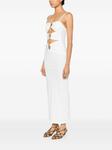 Christopher Esber платье макси Pierced Orbit, белый - фото 3