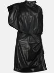 IRO кожаное платье, черный - фото