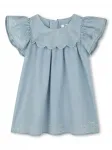 Джинсовое платье с короткими рукавами Chloé Kids, синий - фото