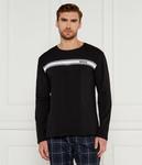 Пижама мужская Boss с брюками в клетку, черный - фото 3