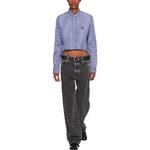 Рубашка женская синяя Miu Miu - фото 2