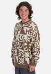 Джемпер Quiksilver HALL CITY JACQUARD, Chocolate Brown Terreau Desert/Light Brown - фото