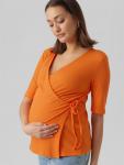 Рубашка MAMALICIOUS Alaia, апельсин - фото 3