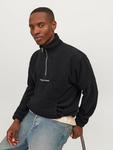 Флисовый пуловер Jack & Jones Fleece, черный - фото 2