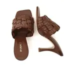 Тапочки Corinna с добавлением кожи Pinko, коричневый - фото 3