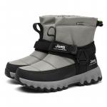 Зимние ботинки Jeep стеганые с ремешком на липучке, белый - фото 11