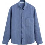 ZARA Мужская синяя рубашка - фото