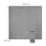 Одеяло для пикника Relaxdays, серый - фото 3