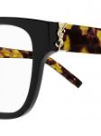 Saint Laurent Eyewear square-frame очки, черный - фото 3