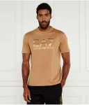 Футболка regular fit Ea7, бежевый - фото