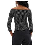 Топ Free People Gia Eyelet Top, Black Combo - фото 2