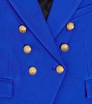 Двубортный пиджак Balmain Kids, синий - фото 2