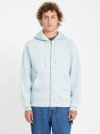 Толстовка с капюшоном на молнии Volcom Single Stone, светло-синий - фото 2