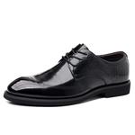 Черные туфли Dress Shoes Men's Black SHUPATE, однослойные - фото