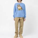 Графический лонгслив HUMAN MADE, синий - фото 7