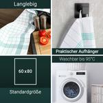 Чайные полотенца набор  Zollner, зеленый - фото 2