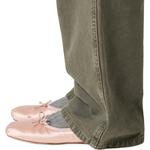 MIU MIU Окрашенные габардиновые брюки 'Olive Green' - фото 7