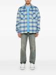 Represent куртка в клетку, синий - фото 2
