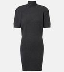 Вязаное мини-платье из шерсти и кашемира Jacquemus, Dark Grey - фото