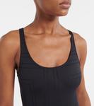 Монограммный джерси купальник Toteme, черный - фото 4