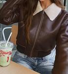 Куртка-авиатор цвета хаки Bailey Rose - фото 3