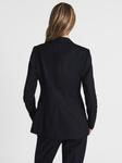 Блейзер Reiss Haisley Petite из смесовой шерсти, темно-синий - фото 2
