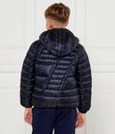 Куртка детская Ea7 стеганая с капюшоном, синий - фото 3