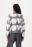 Джемпер Vero Moda VMLOVE O NECK PULLOVER, Medium Grey Melange/Birch Solid/Mottled Grey - фото 3