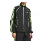 Куртка adidas Teamgeist Track Jacket Loose it 'Black Signal Green' - фото 2