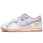 Кроссовки Nike Dunk Skateboarding Shoes Women's Low-top White/pink, розовый - фото