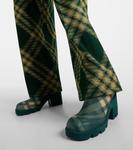 Ботинки burberry в клетку 65 Burberry, зеленый - фото 4