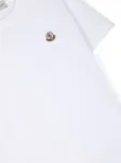 Футболка с нашивкой-логотипом Moncler Enfant, белый - фото 3