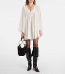 Мини-платье из шелкового крепа Chloé, Iconic Milk - фото 2