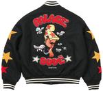 Куртка-бомбер Palace Mark Bodē Varsity Jacket, черный - фото 3