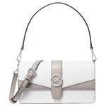 MICHAEL KORS Сумка через плечо Coated Canvas Medium Women's White - фото