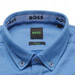 HUGO BOSS Мужская синяя рубашка - фото 5