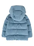Вельветовая утепленная куртка Moncler Enfant, синий - фото 2
