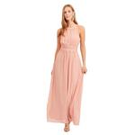 Длинное платье Vila Milina Halter Maxi Sleveless, розовый - фото