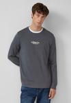 Топ s.Oliver AUS MIT LOGO, Schiefergrau/Light Grey - фото