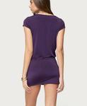 Женское мини-платье из двух частей с воротником-хомутом Edikted, Purple - фото 2