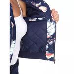 Куртка-бомбер с цветочным принтом в темно-синем цвете White Mark - фото 3