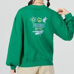 Свитер graphic sweatshirt 'green' Puma, зеленый - фото 4
