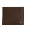 Кожаный кошелек с отделением для монет Orciani, коричневый - фото