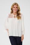 Блуза Kaffe, от белого - фото 2