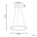 Подвесной светильник Beliani серебристый, 40/10/110 см - фото 3