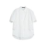 ELLE Рубашка Women's White Lapel Moderate - фото