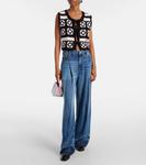 Хлопковый жилет крючком Ganni, Primrose Pink - фото 2