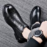 Челси ботинки мужские черные LUOMAIKE - фото 3